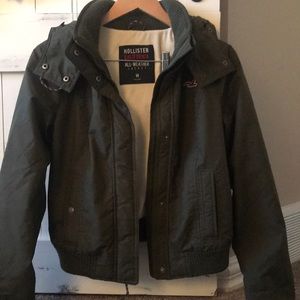 Hollister lined bomber jacket